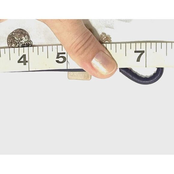 Uno de 50 Unisex Bracelet Purple Leather Silver Heart Charm Spain Men's Women's - Picture 3 of 3